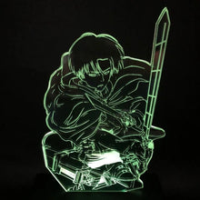 Carregar imagem no visualizador da galeria, Luminária Levi Ackerman - Attack On Tintan