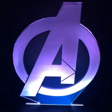 Carregar imagem no visualizador da galeria, Luminária Logo Vingadores Avengers - Marvel