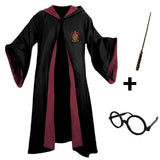 Carregar imagem no visualizador da galeria, Capa Grifinória Harry Potter com varinha e óculos redondos do kit