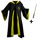 Carregar imagem no visualizador da galeria, Capa Lufa-Lufa Harry Potter acompanhada da varinha mágica do kit