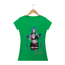 Carregar imagem no visualizador da galeria, Camiseta Jinx League of Legends (long) - WGs Geek