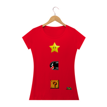 Carregar imagem no visualizador da galeria, Camiseta Simbolos Super Mario (long) - WGs Geek