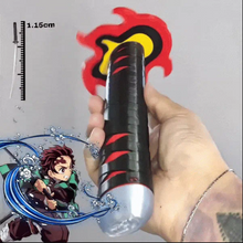 Carregar imagem no visualizador da galeria, Katana Demon Slayer: Lâmina Retrátil (115cm) Kimetsu no Yaiba Fogo

