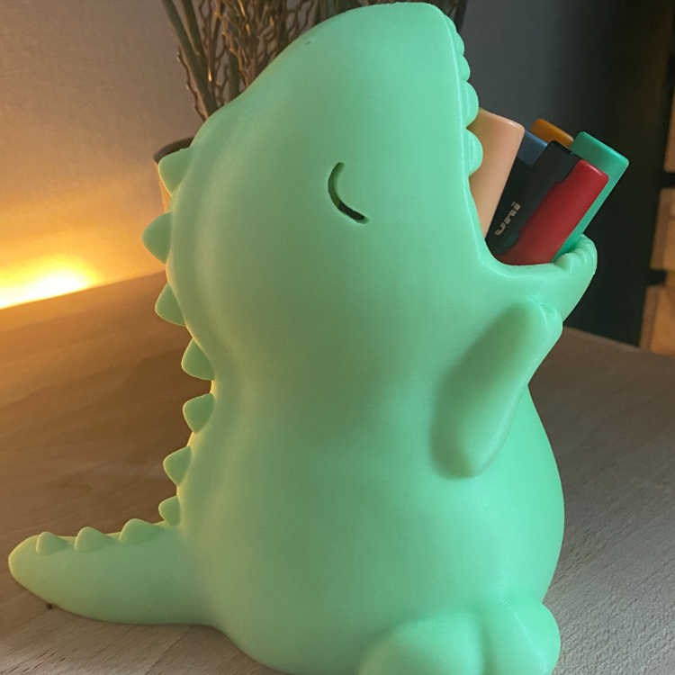 Porta-Caneta Dinossauro T-Rex - Decoração