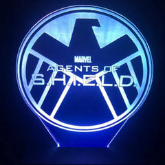 Luminária Agents Of Shield - Marvel