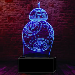 Luminária LED 3D BB-8 - Star Wars