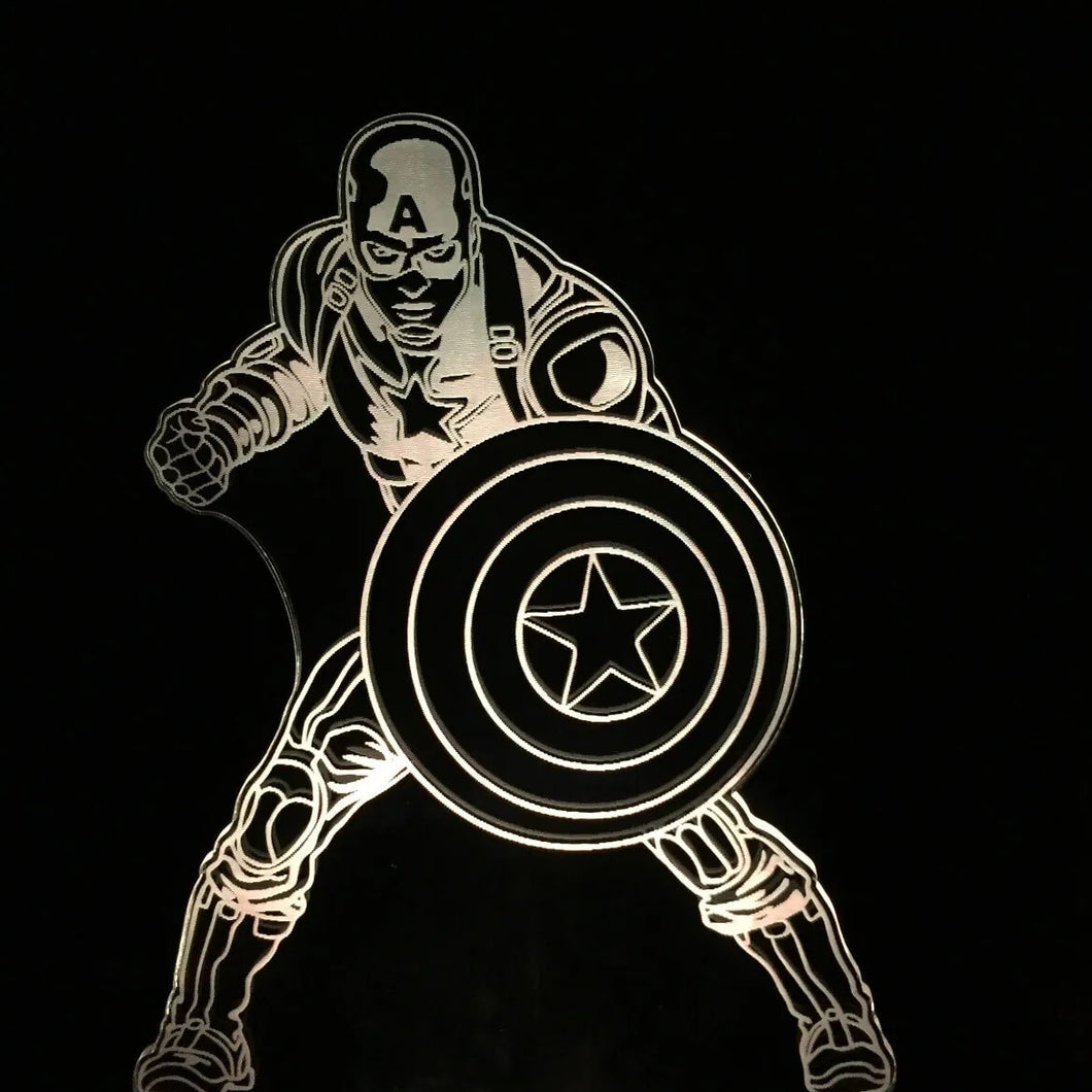 Luminária Capitão América - Marvel