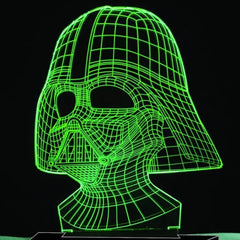 Luminária LED 3D Darth Vader - Star Wars