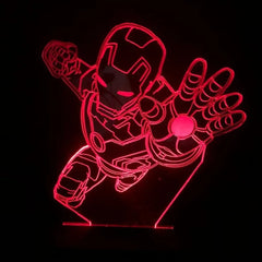 Luminária Homem De Ferro - Marvel