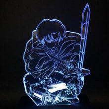 Carregar imagem no visualizador da galeria, Luminária Levi Ackerman - Attack On Tintan
