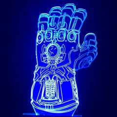Luminária LED 3D Luva Thanos - Marvel