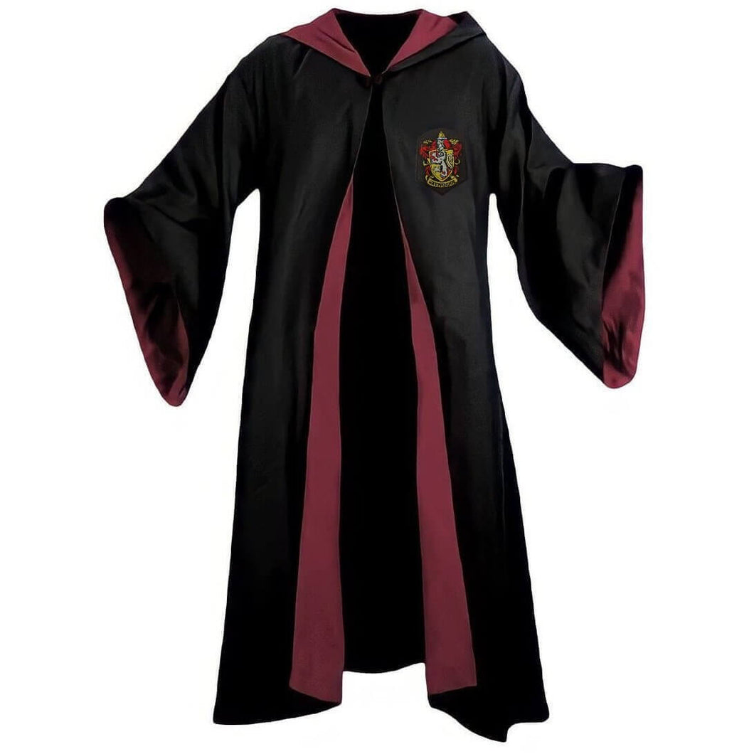 Fantasia Harry Potter Grifinória – Capa Hogwarts com Varinha, Cachecol e Óculos