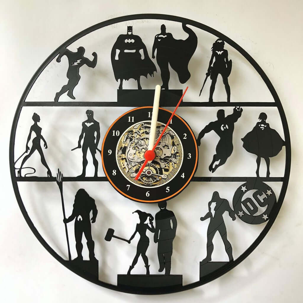 Relógio de Parede Liga da Justiça - Presentes Criativos