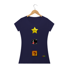 Carregar imagem no visualizador da galeria, Camiseta Simbolos Super Mario (long) - WGs Geek
