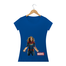 Carregar imagem no visualizador da galeria, Camiseta Capitã Marvel Comics (long) - WGs Geek
