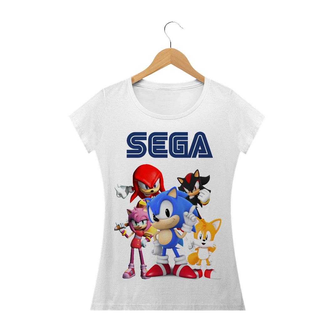 Camiseta Sonic (long) - WGs Geek