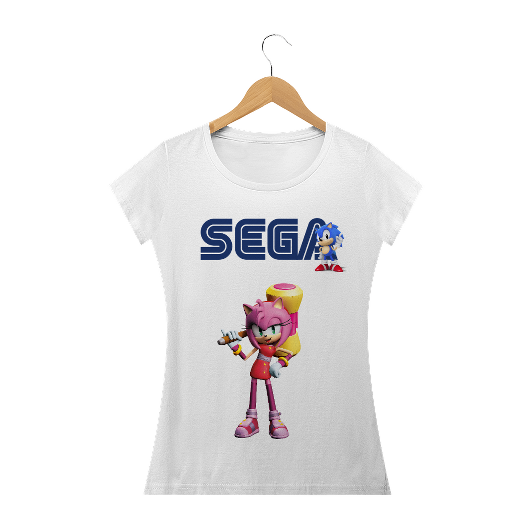Camiseta Amy Rose Sonic (long) - WGs Geek