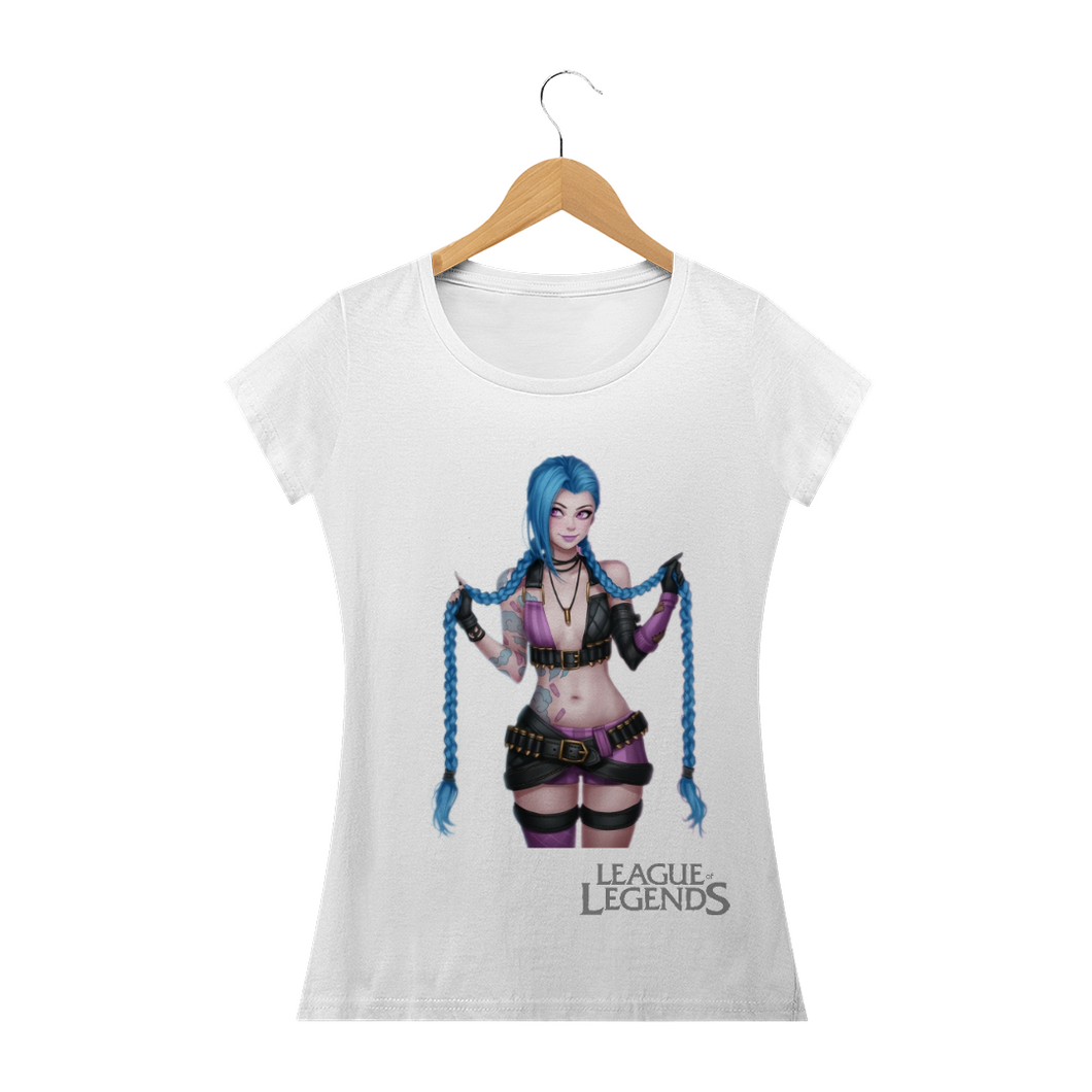 Camiseta Jinx League of Legends (long) - WGs Geek
