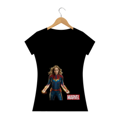 Camiseta Capitã Marvel Comics (Baby Look)