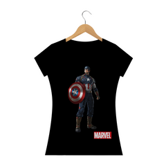 Camiseta Capitão América Marvel Comics (Baby Look)