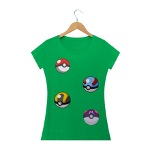 Carregar imagem no visualizador da galeria, Camiseta Pokeballs Pokémon (long) - WGs Geek
