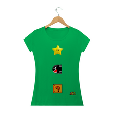 Carregar imagem no visualizador da galeria, Camiseta Simbolos Super Mario (long) - WGs Geek

