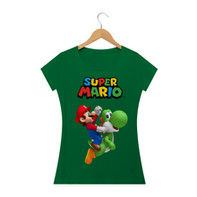 Carregar imagem no visualizador da galeria, Camiseta Super Mario e Yoshi (long) - WGs Geek
