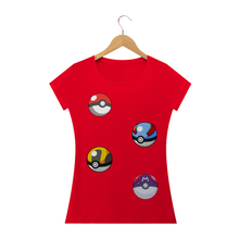 Carregar imagem no visualizador da galeria, Camiseta Pokeballs Pokémon (long) - WGs Geek
